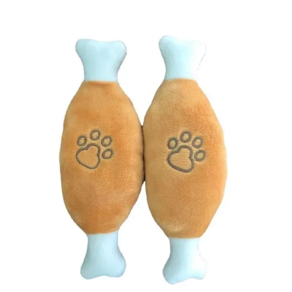 New Pet BB Sound Training Plush Doll Dog Bite-resistant Molar Puzzle Double-headed Chicken Leg Pet Doll Dogs Toys Supplies - Image 5