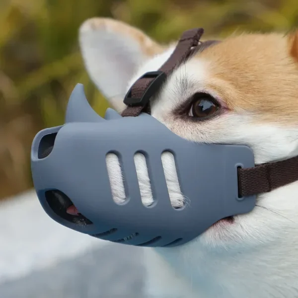 Pet Dog Mouth Cover Soft Silicone Mouth Mask Small Medium Dogs Breathable Stop Barking Biting Chewing Cover Dog Mouth Supplies - Image 2