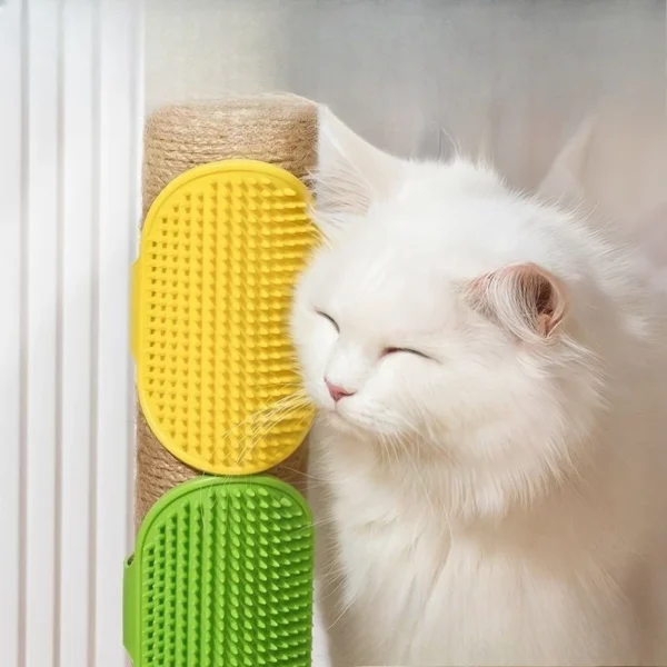 Cat Self Groomer Wall Corner Scratch Pad Cat Scratcher Brush Toy Cat Itching Massage Tool Pet Supplies - Image 3