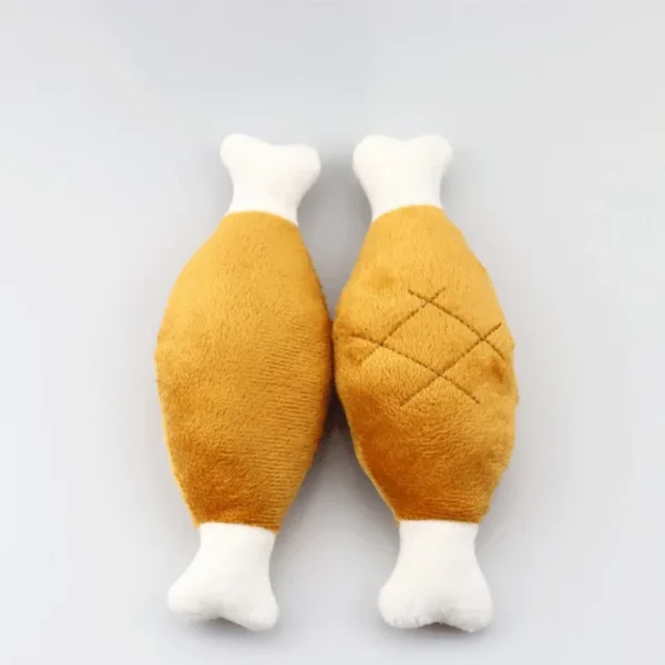 New Pet BB Sound Training Plush Doll Dog Bite-resistant Molar Puzzle Double-headed Chicken Leg Pet Doll Dogs Toys Supplies - Image 2