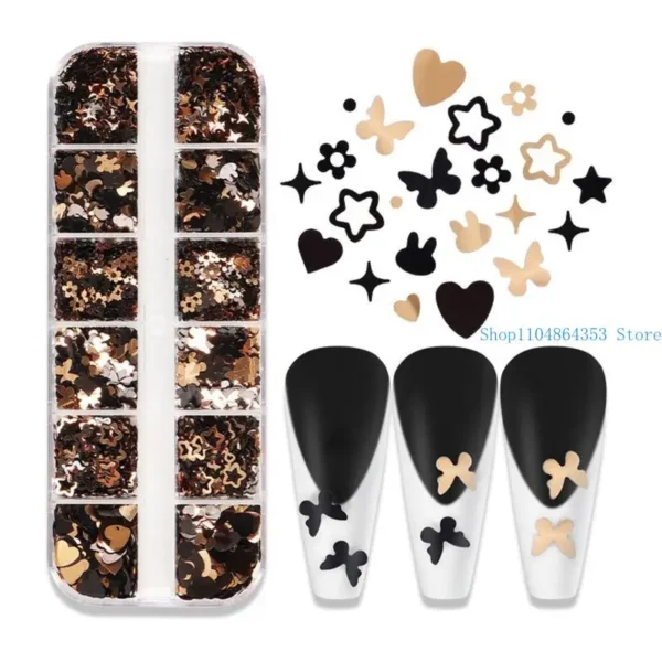 652F for Butterfly Sequins Decoration for Epoxy Casting Resin Moulds Jewelry Pendant Decorating Making Art Suppli