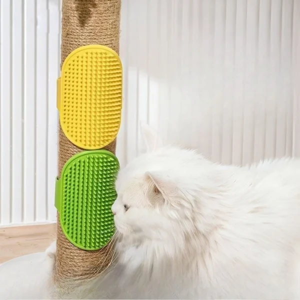 Cat Self Groomer Wall Corner Scratch Pad Cat Scratcher Brush Toy Cat Itching Massage Tool Pet Supplies - Image 2