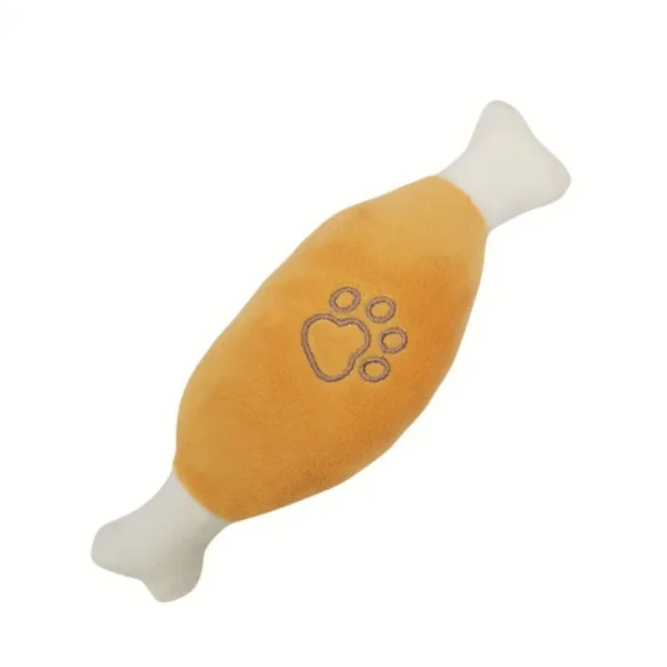 New Pet BB Sound Training Plush Doll Dog Bite-resistant Molar Puzzle Double-headed Chicken Leg Pet Doll Dogs Toys Supplies - Image 3