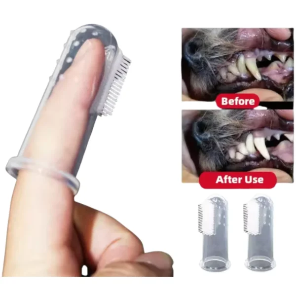 1Pcs Pet Silicone Finger Cover Toothbrush Cat and Dog Brushing Tool Pet Teeth and Oral Cleaning Product Pet Supplies Accessories - Image 5