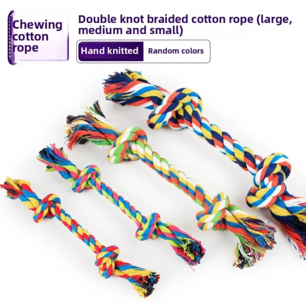 New Pet Products Rope Knot Pet Toys Can Be Mixed with Double-knot Cotton Rope Interactive Training Dog Toys Product Supplies - Image 2