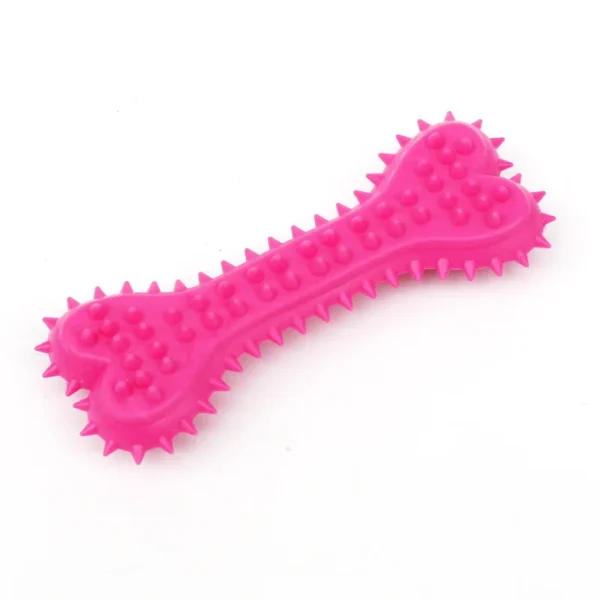 Dog Toothbrush Toy Rubber Bone Solid Heart TPR Barbed Molar Stick Toy Size Bone Pet Dogs Toys Products Supplies - Image 3